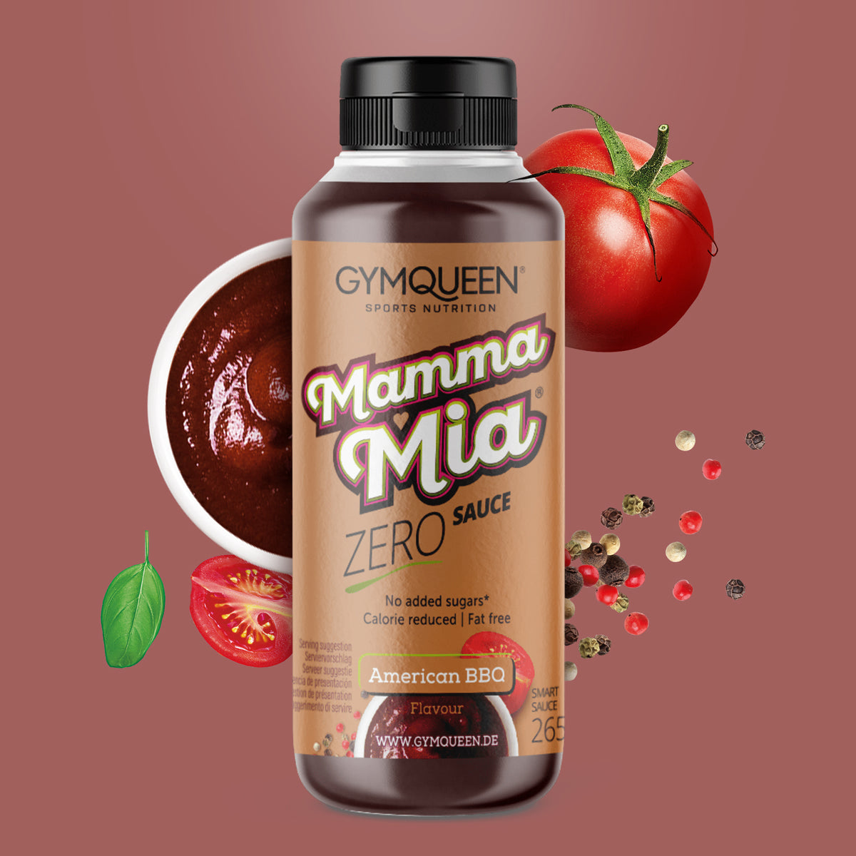 Mamma Mia Zero Saucen (265ml) - American BBQ