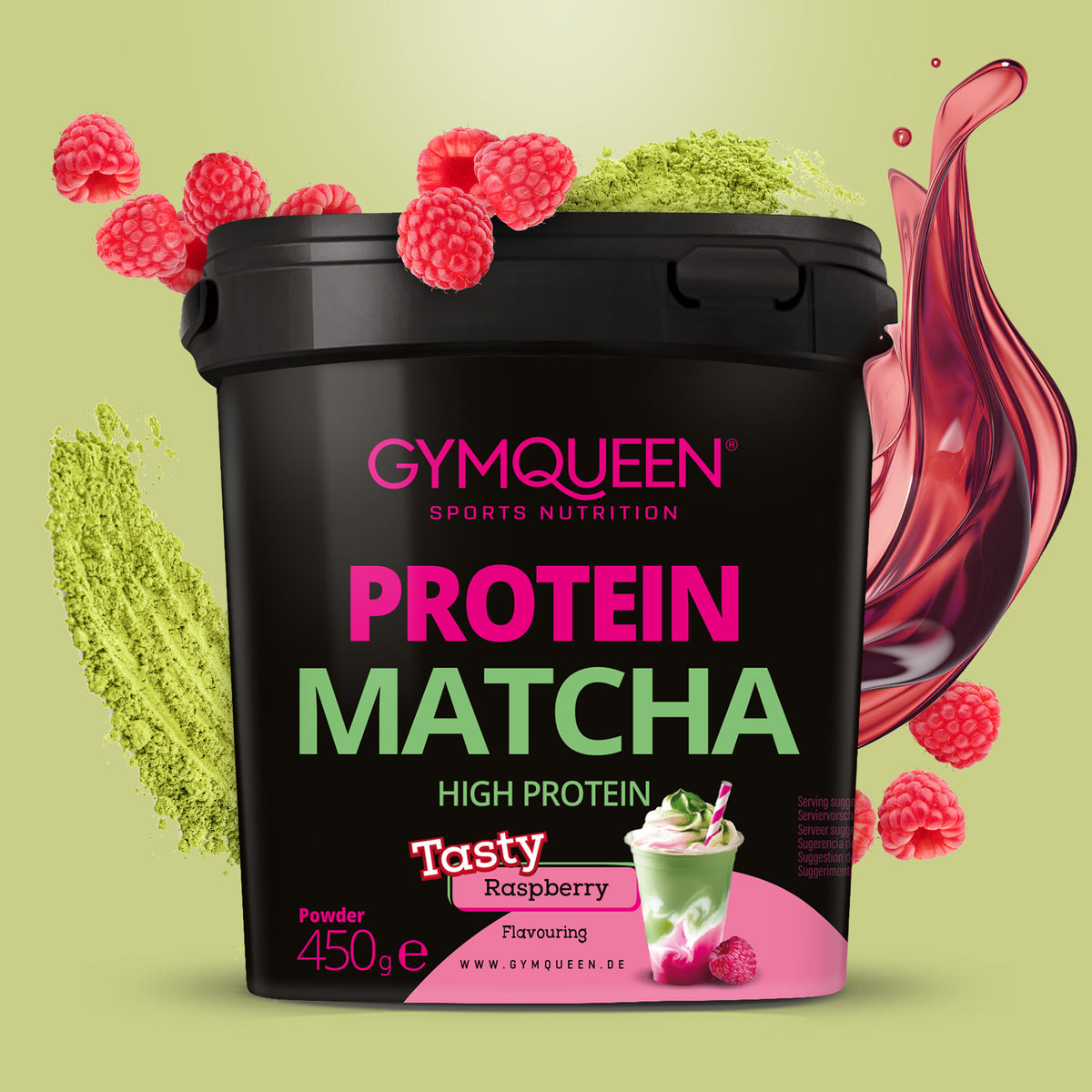 Protein Matcha Raspberry (450g) - Default Title