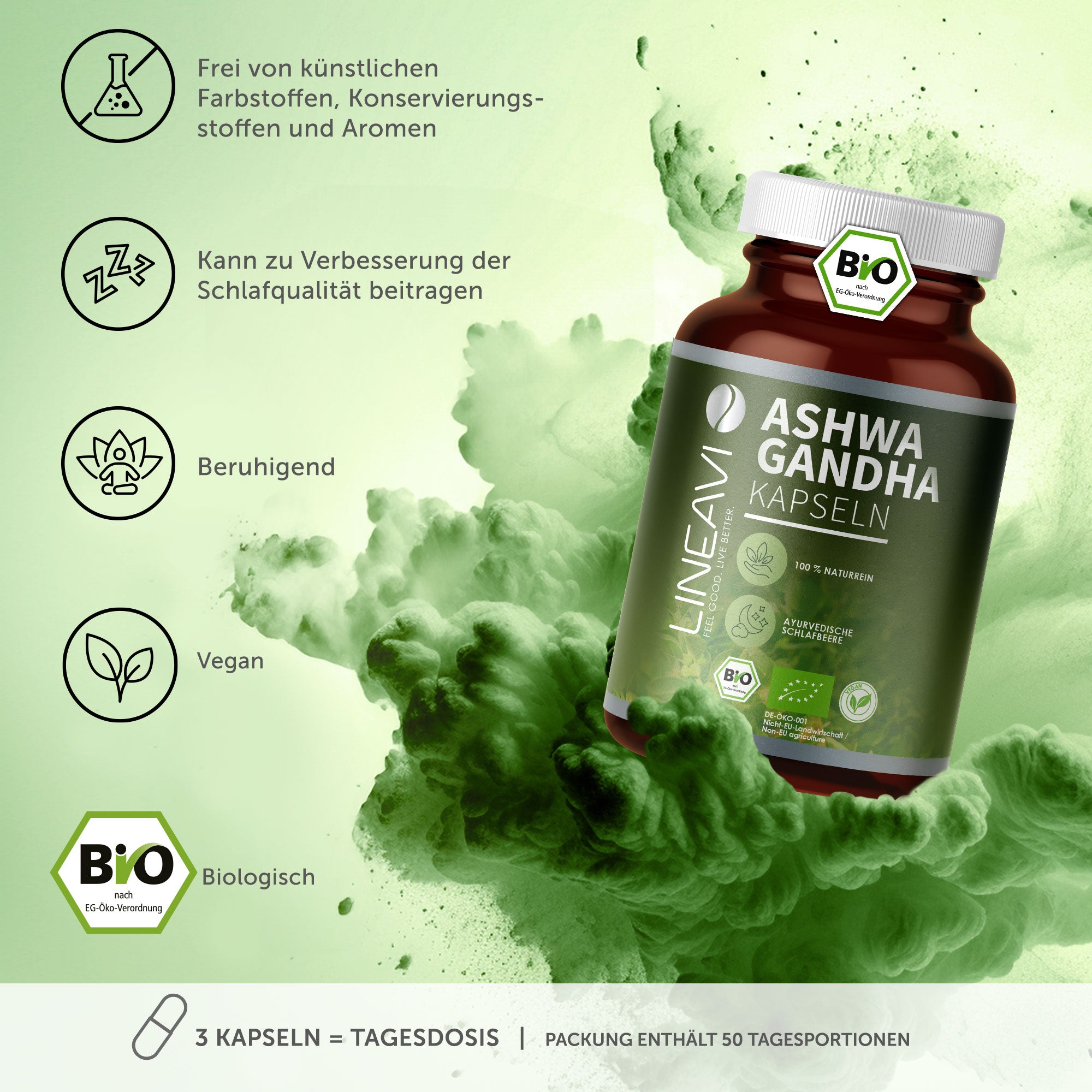 Ashwagandha Kapseln bio (150 Kapseln)