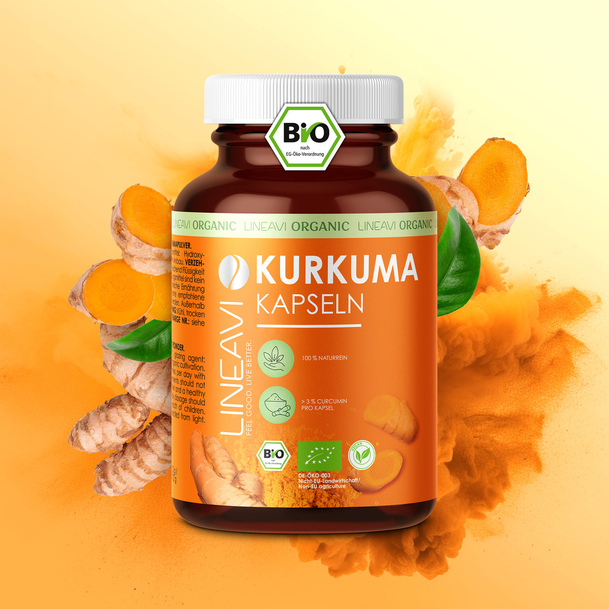 Bio Kurkuma Kapseln (180 Kapseln) - Default Title