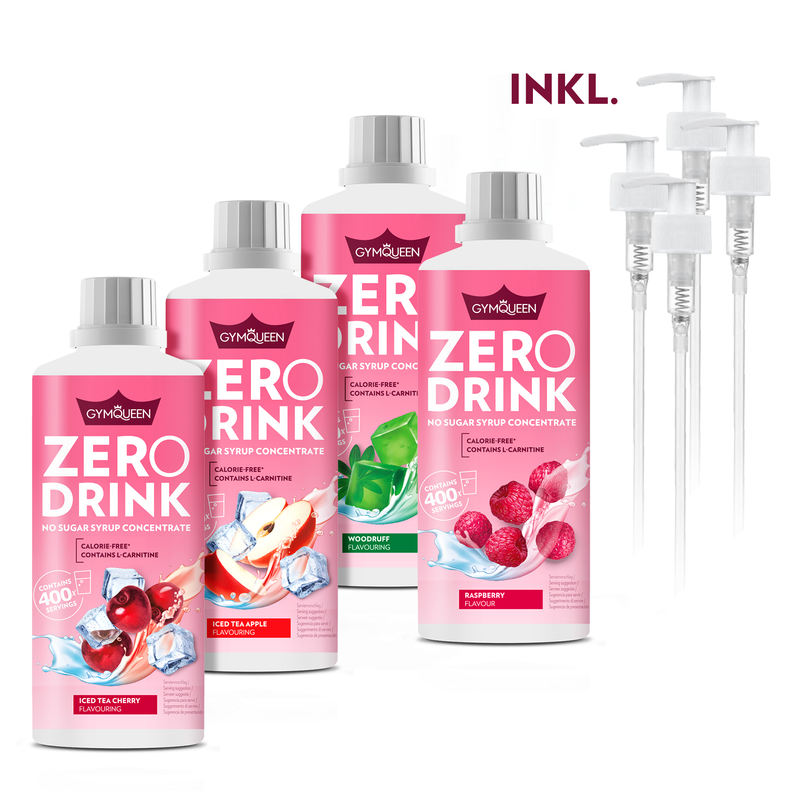 Zero Drink 4er Pack inkl. Dosierspender