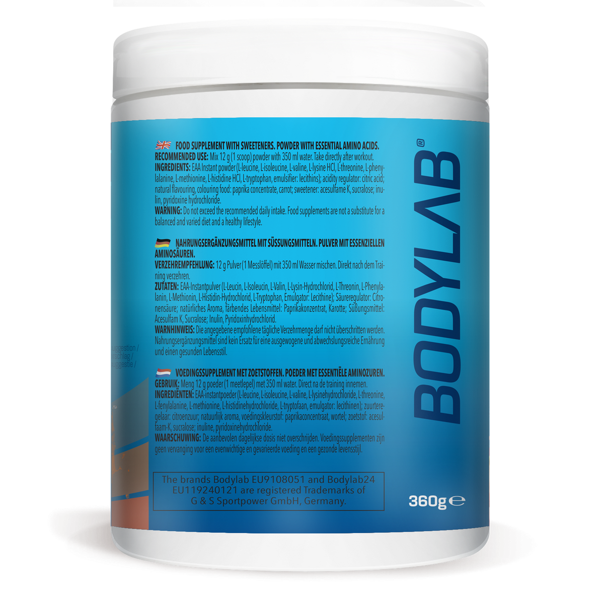EAA Essential Amino Acids (360g) Orange