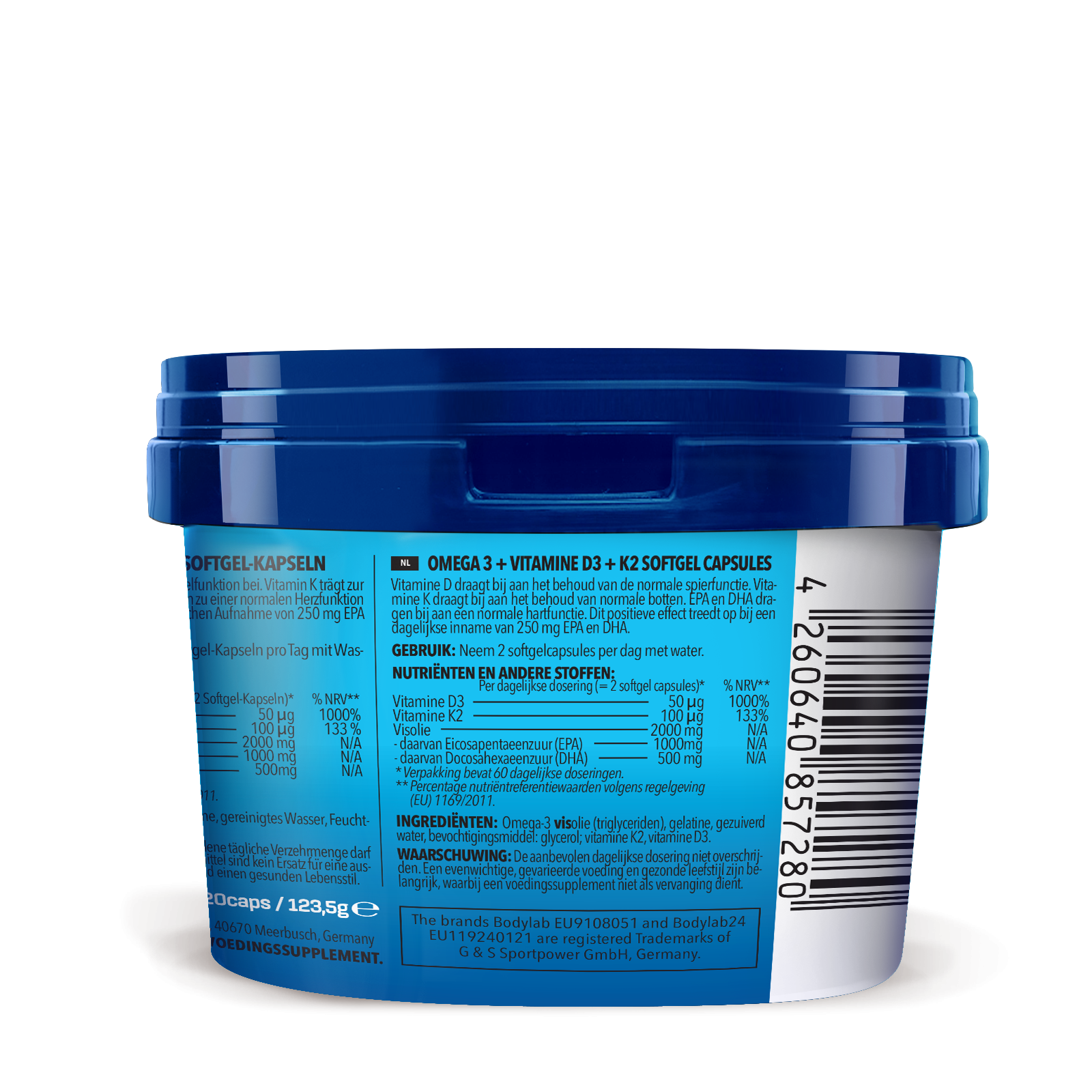 Omega-3 + Vitamin D3 + K2 Extreme (120 Kapseln)