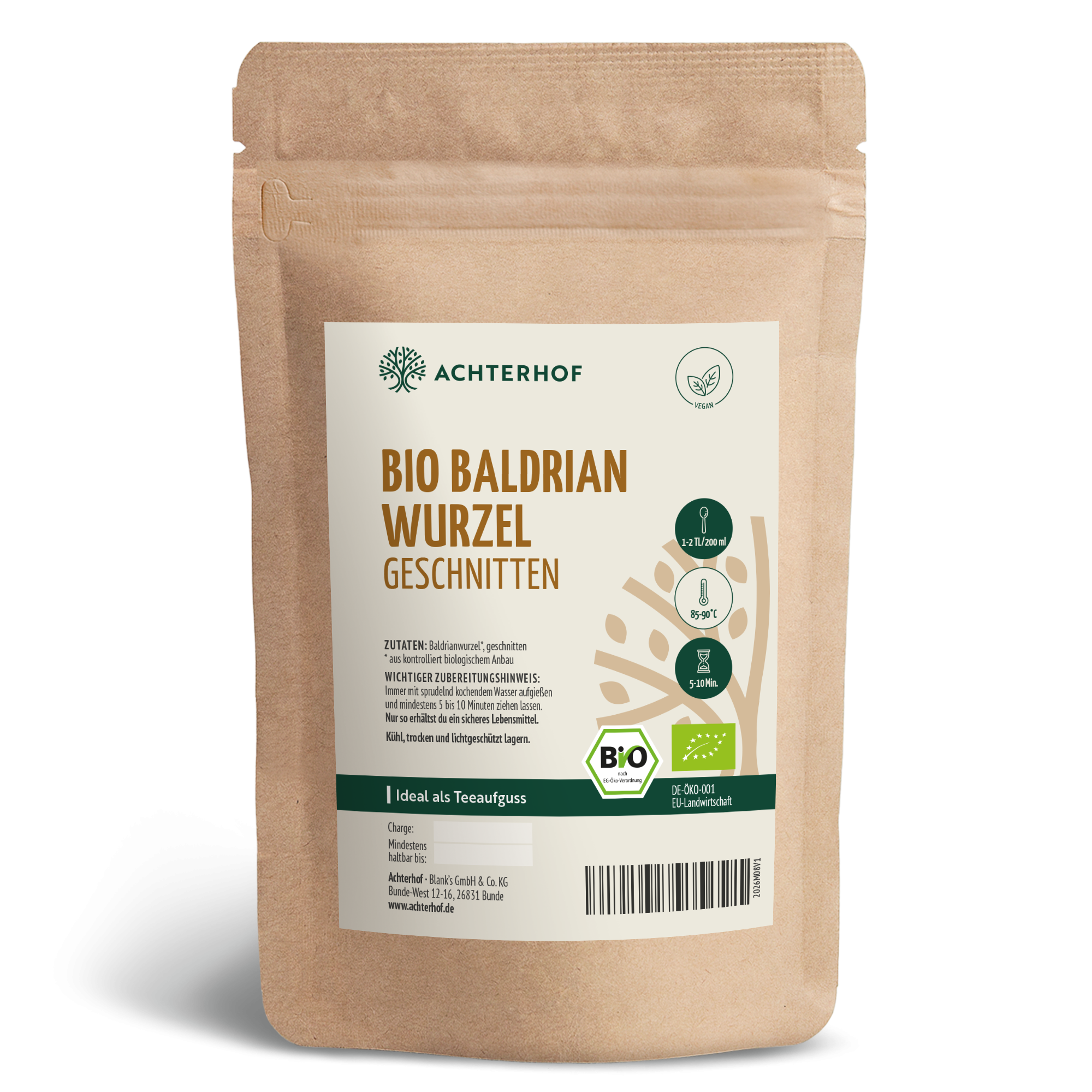 Baldrianwurzel geschnitten Bio (100g)