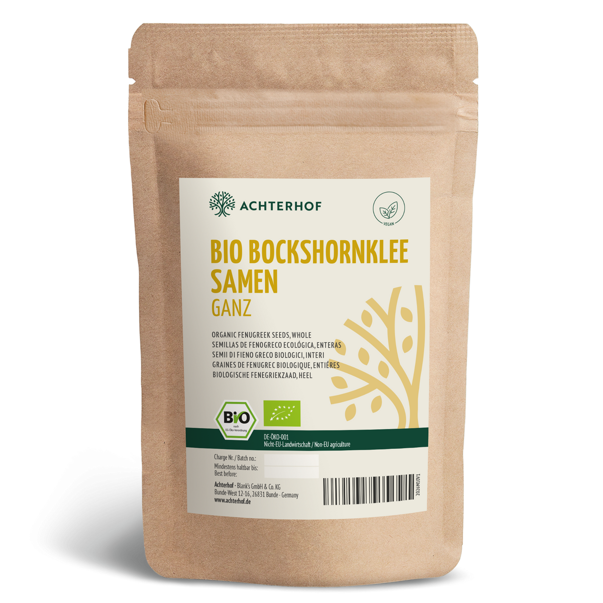 Bockshornkleesamen ganz Bio (1000g)