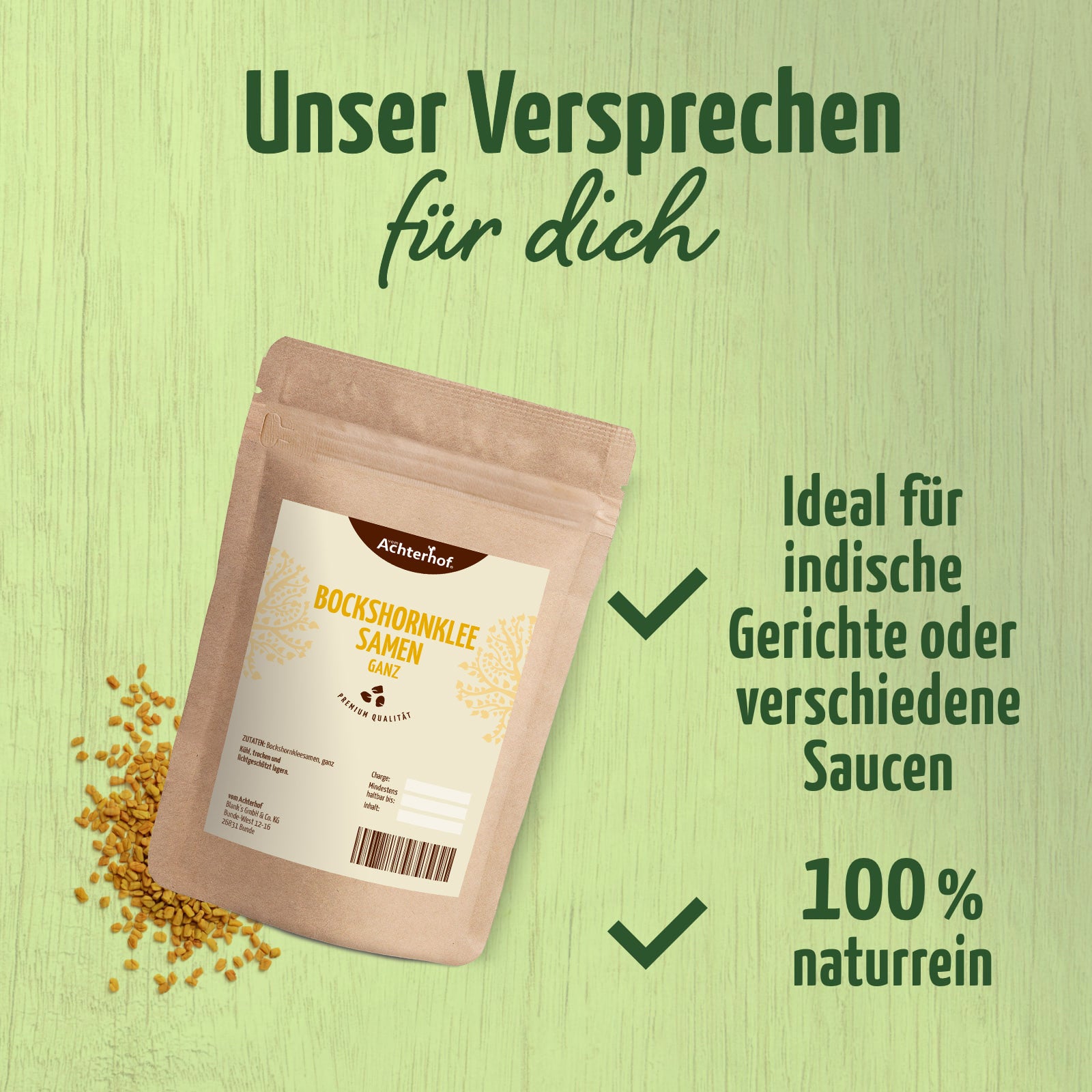 Bockshornkleesamen ganz (1000g)