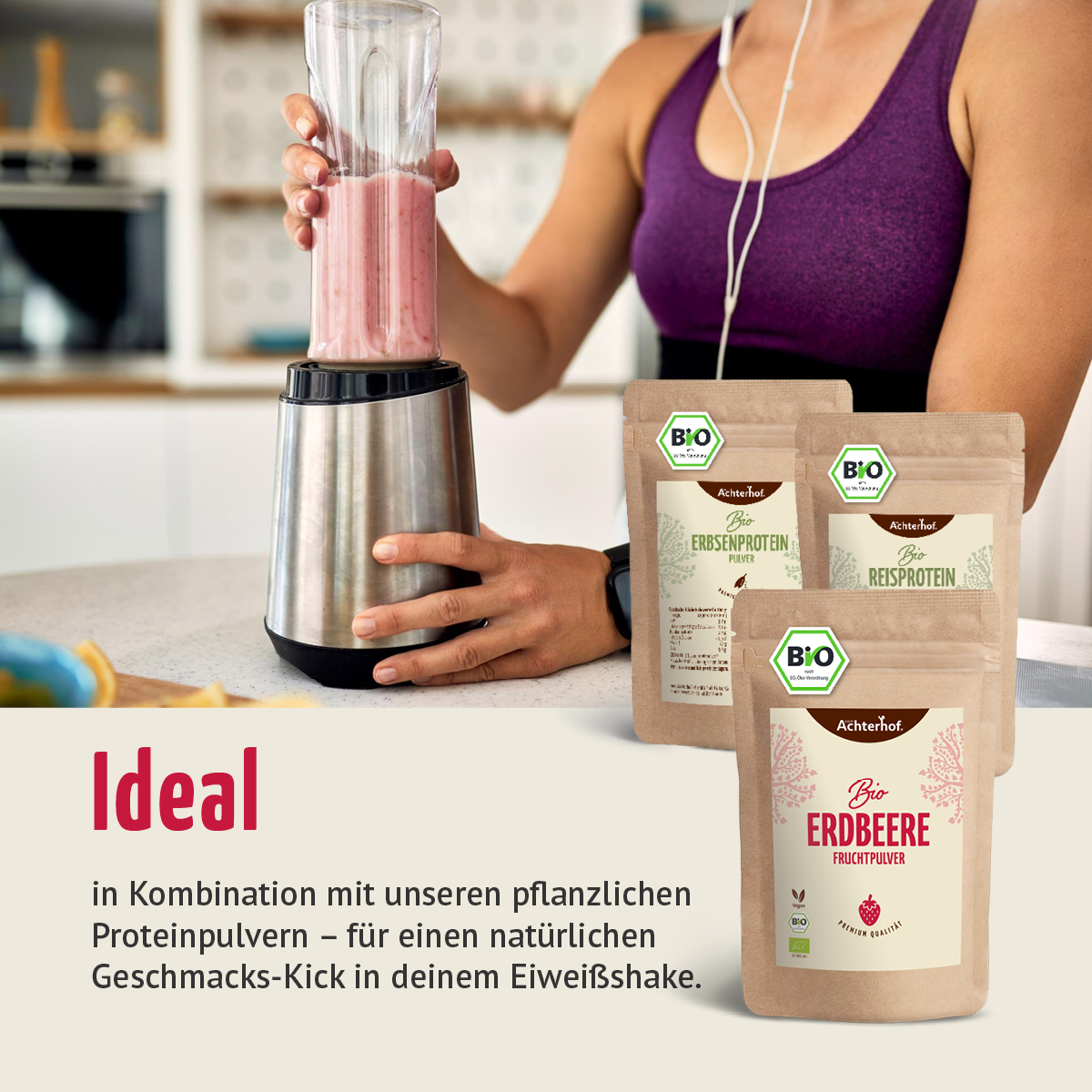 Bio Erdbeere Fruchtpulver (100g)