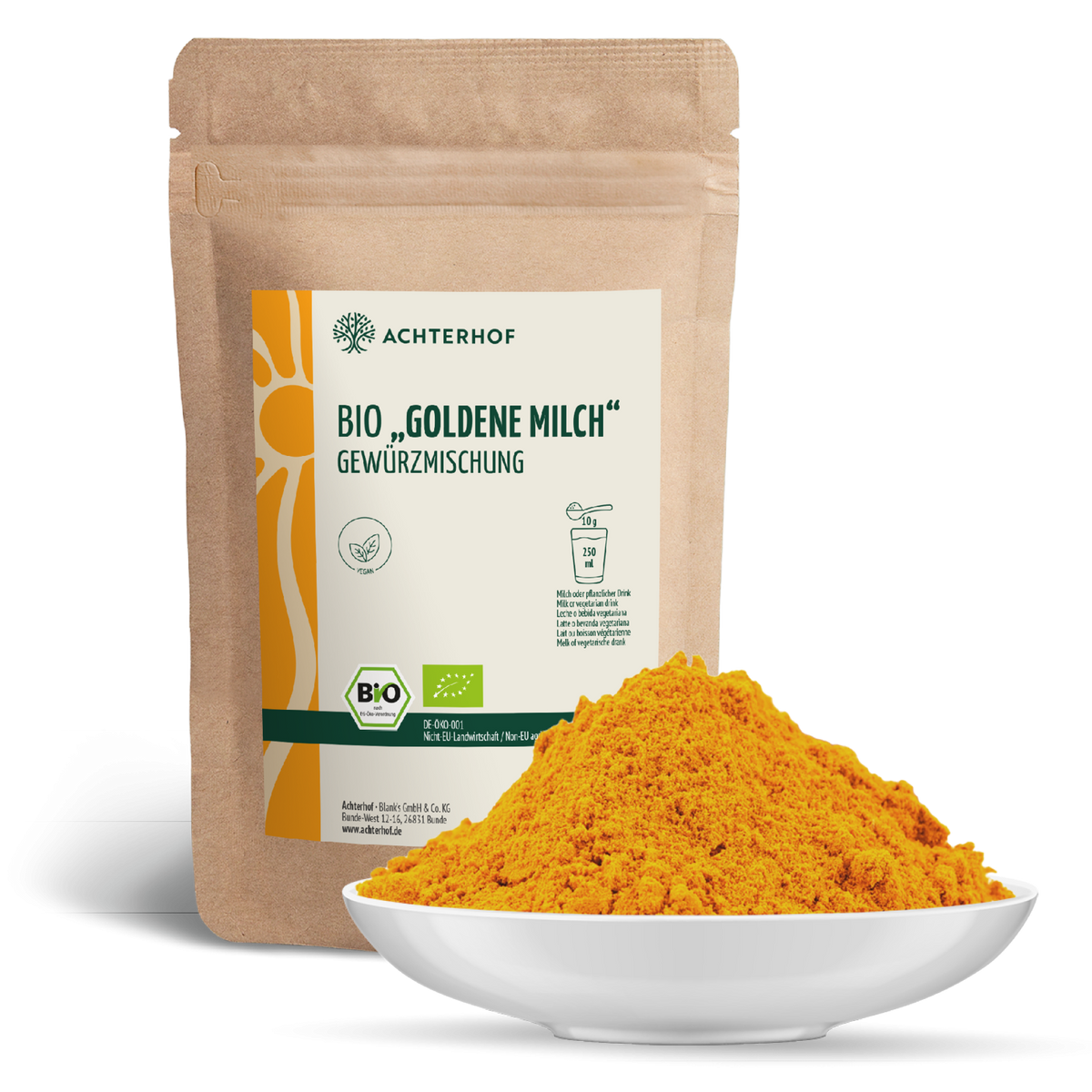Goldene Milch Gewürzmischung Bio (1000g)