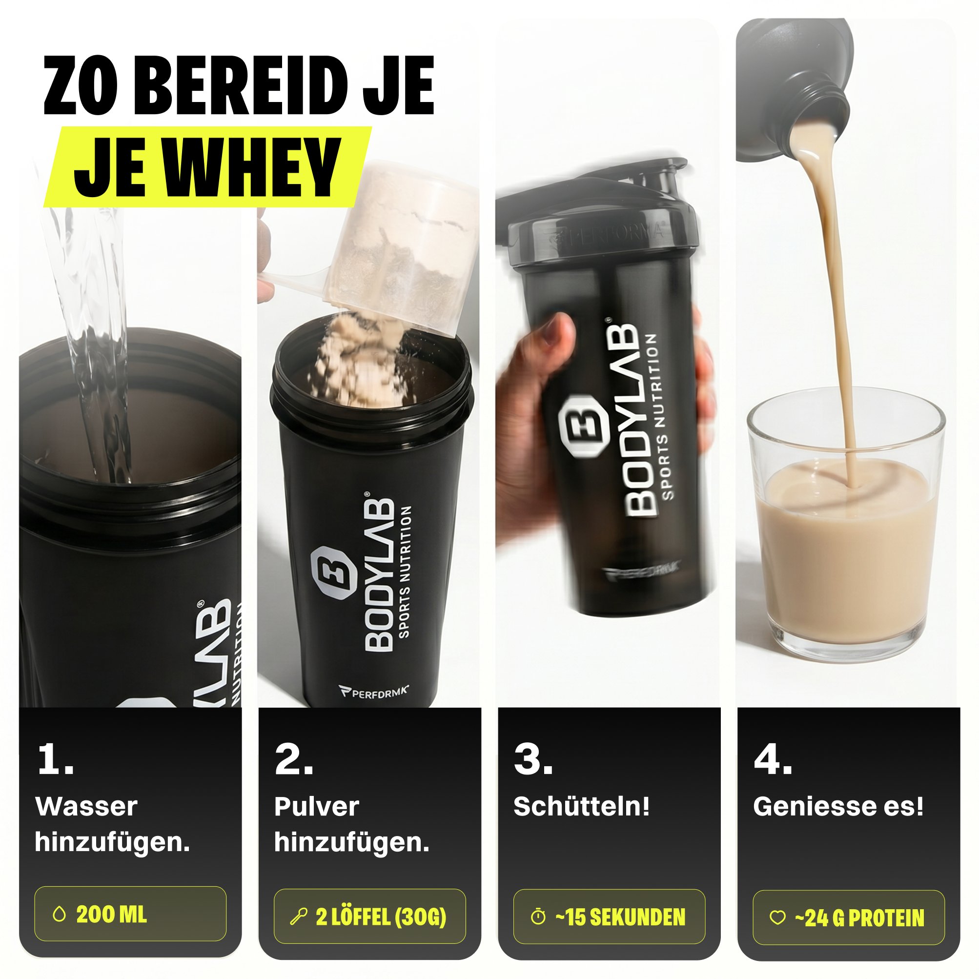 Whey Protein Probierboxen (8 Proben je 30g)