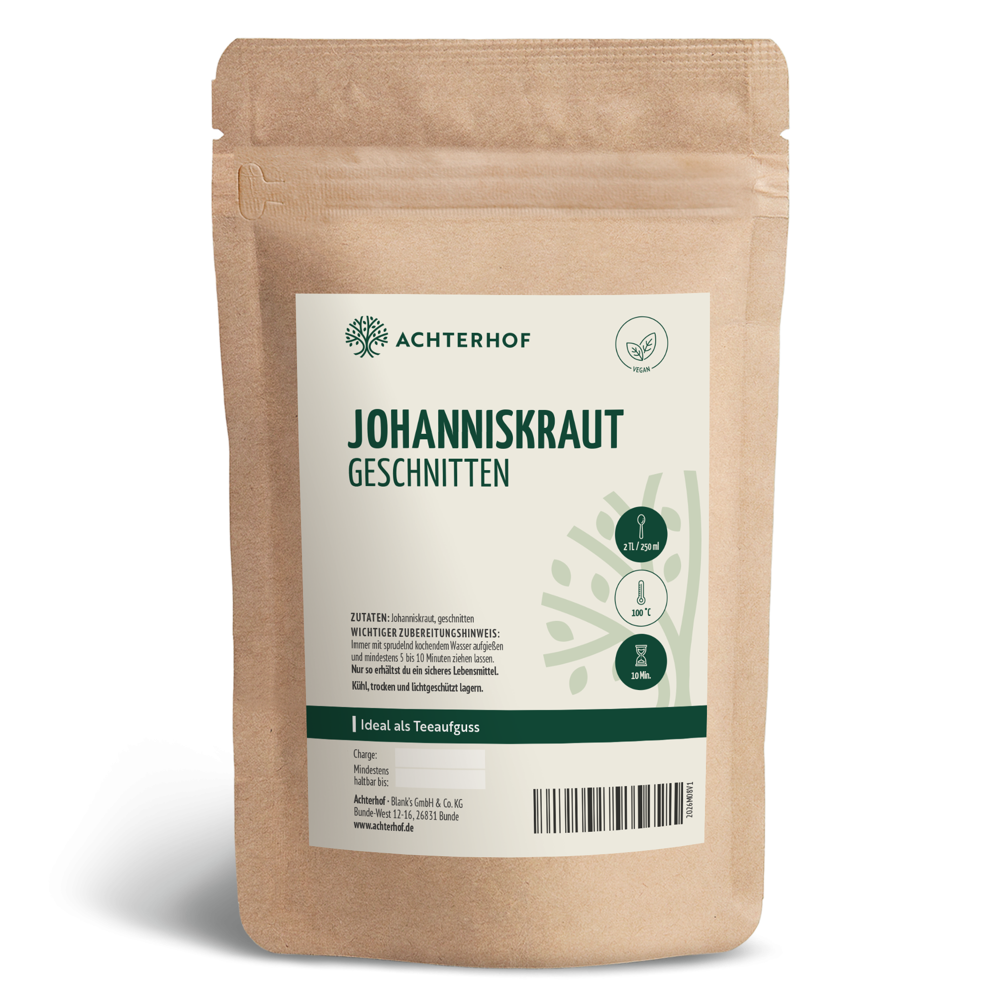 Johanniskraut geschnitten (250g)