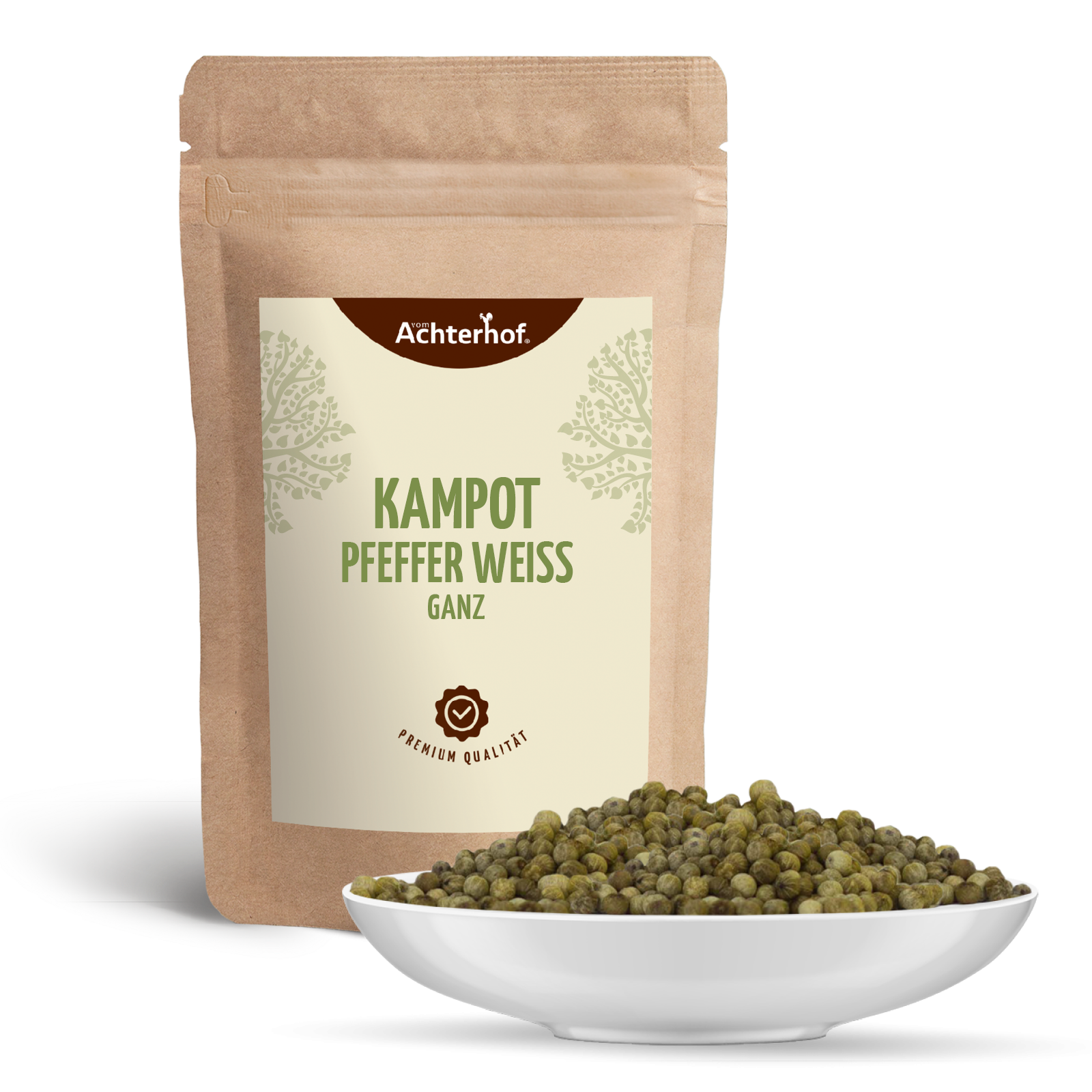 Kampot Pfeffer weiß ganz (100g)