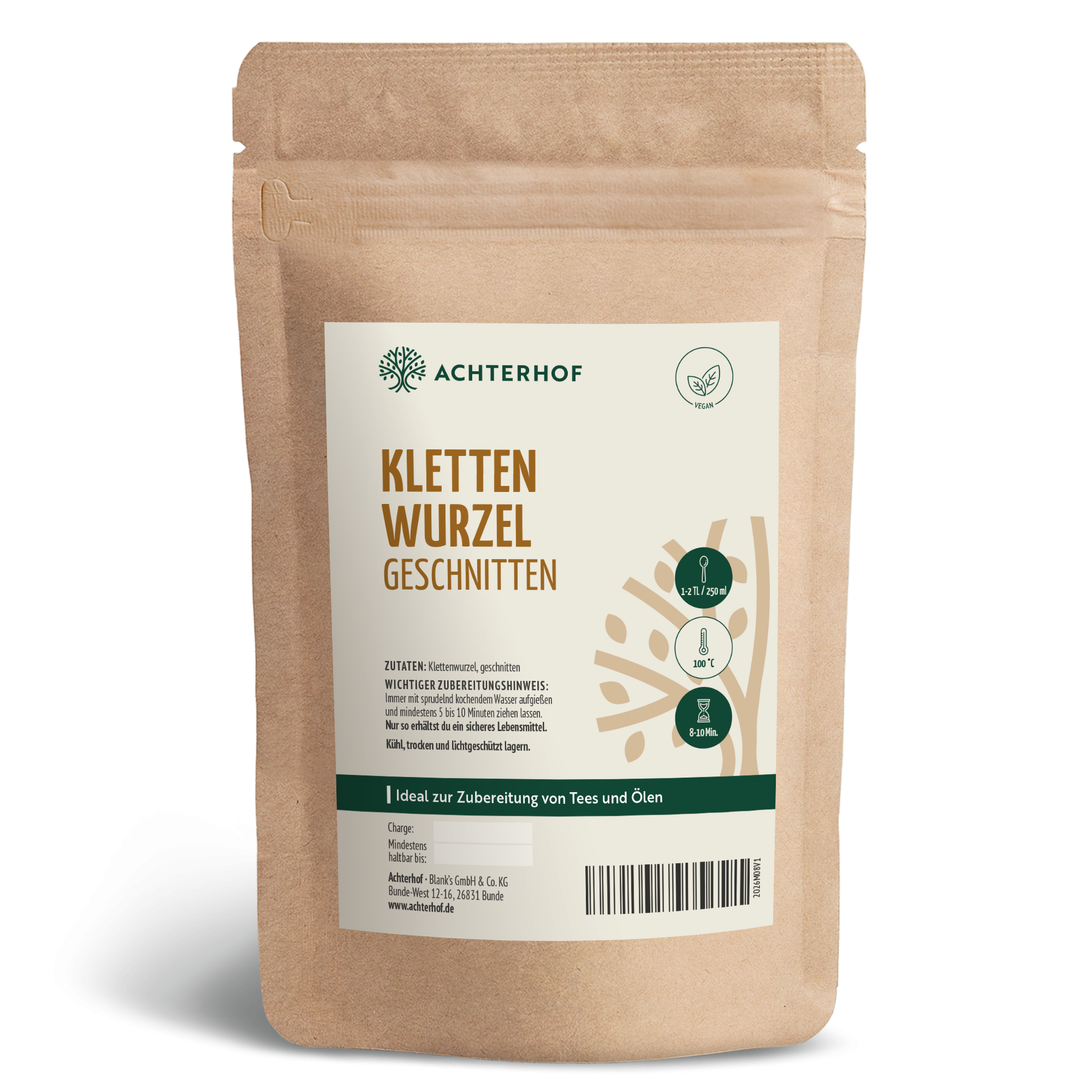 Klettenwurzel geschnitten (250g)