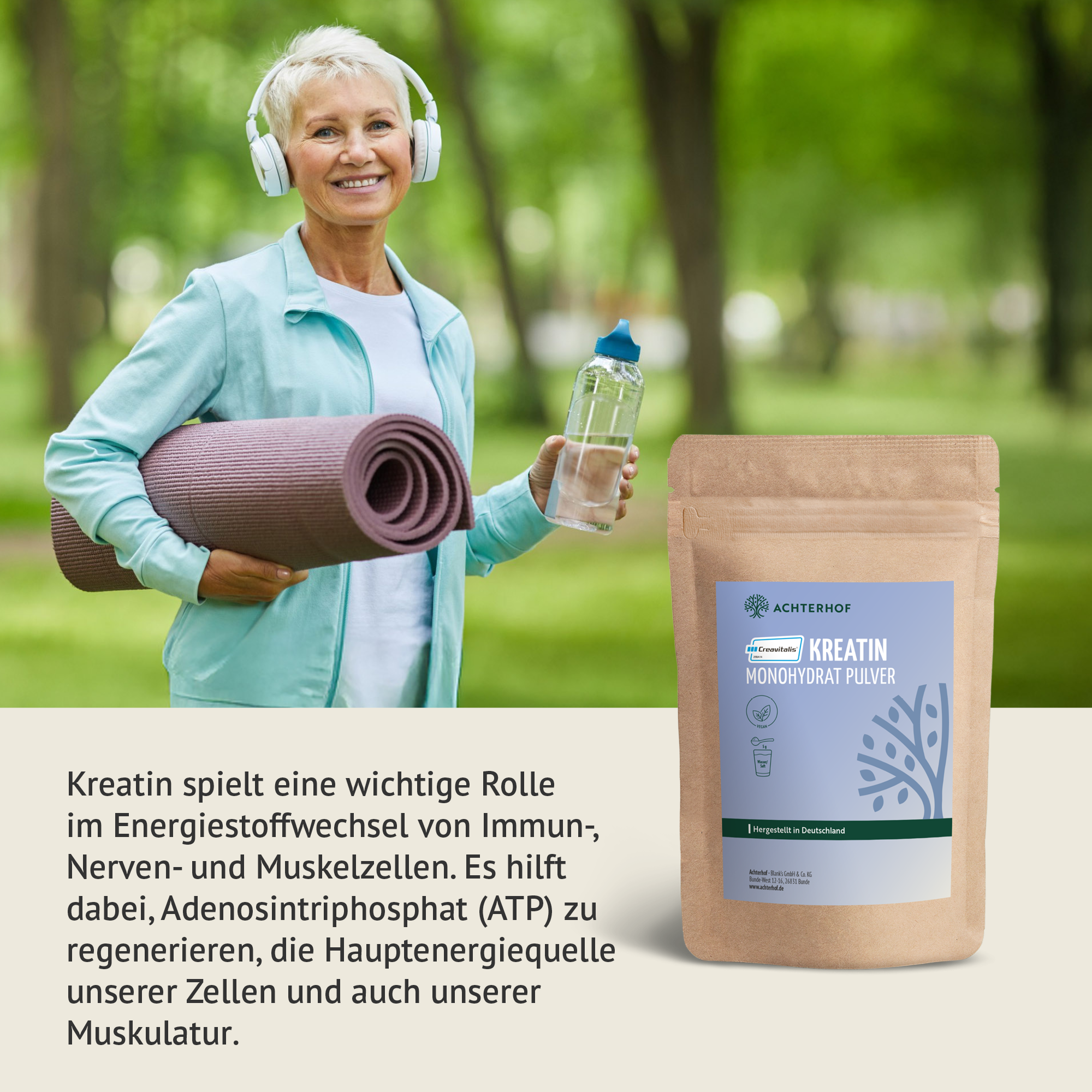 Creavitalis® Kreatin Monohydrat Pulver (250g)