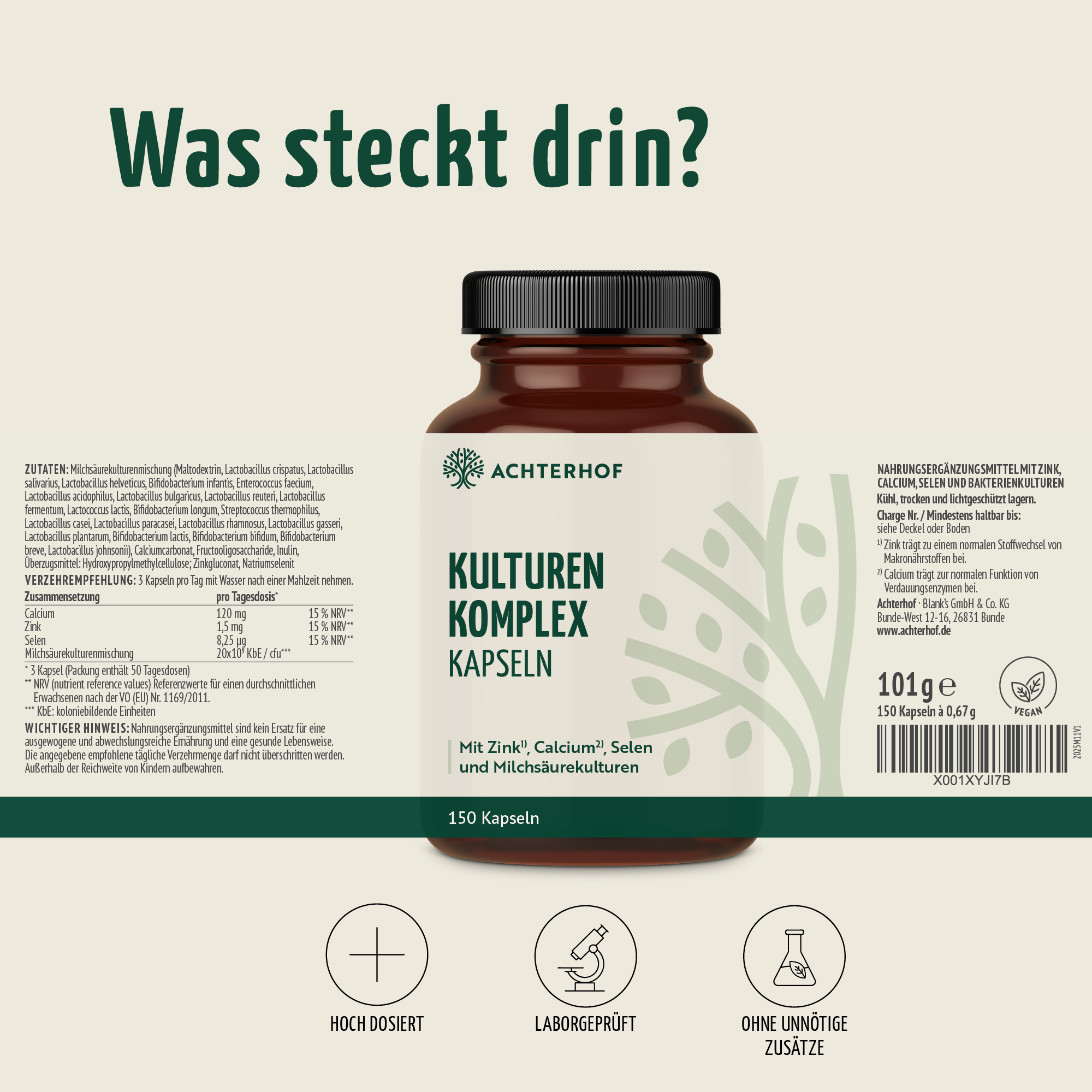 Kulturen Komplex Kapseln (150 Kapseln)