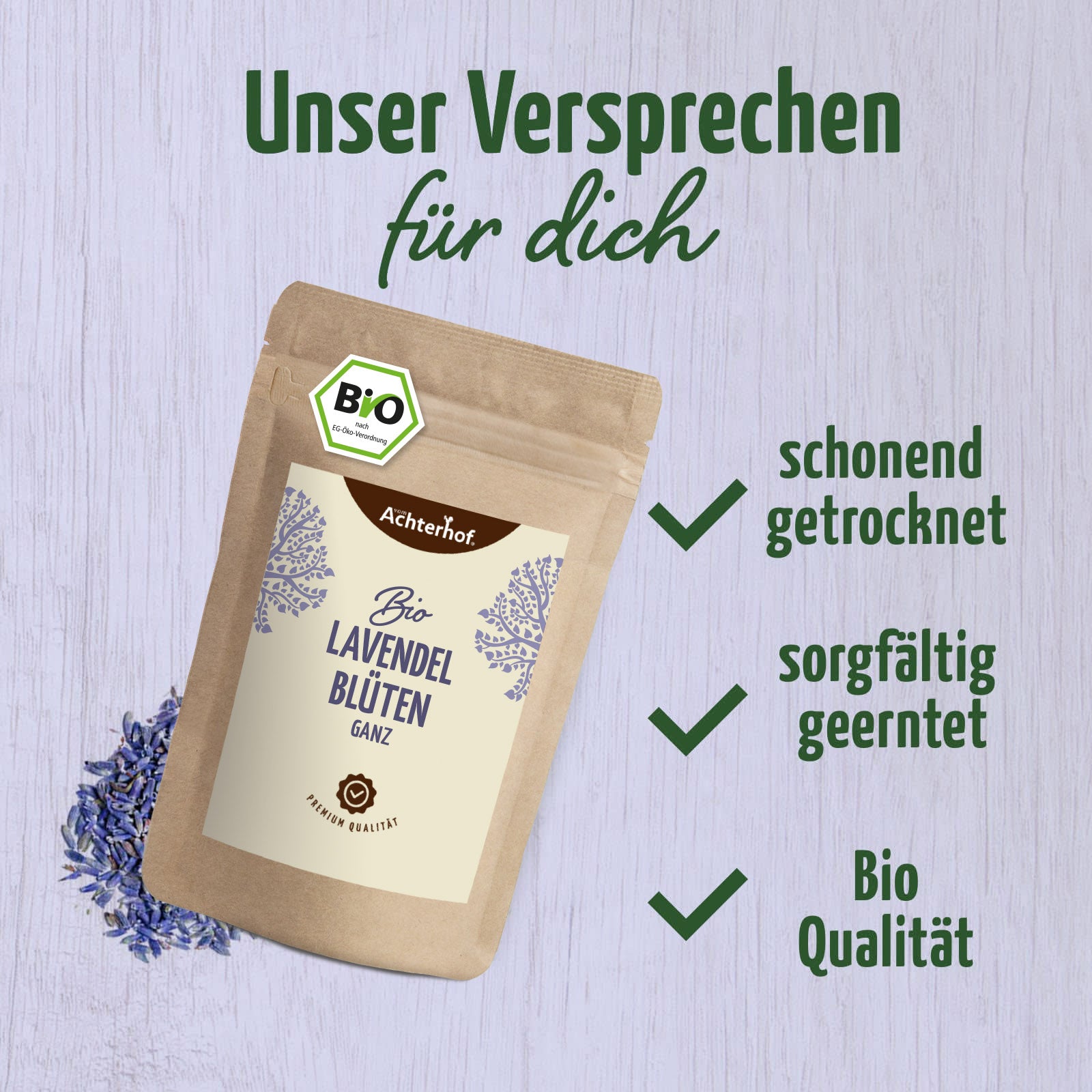 Lavendelblüten ganz Bio (500g)