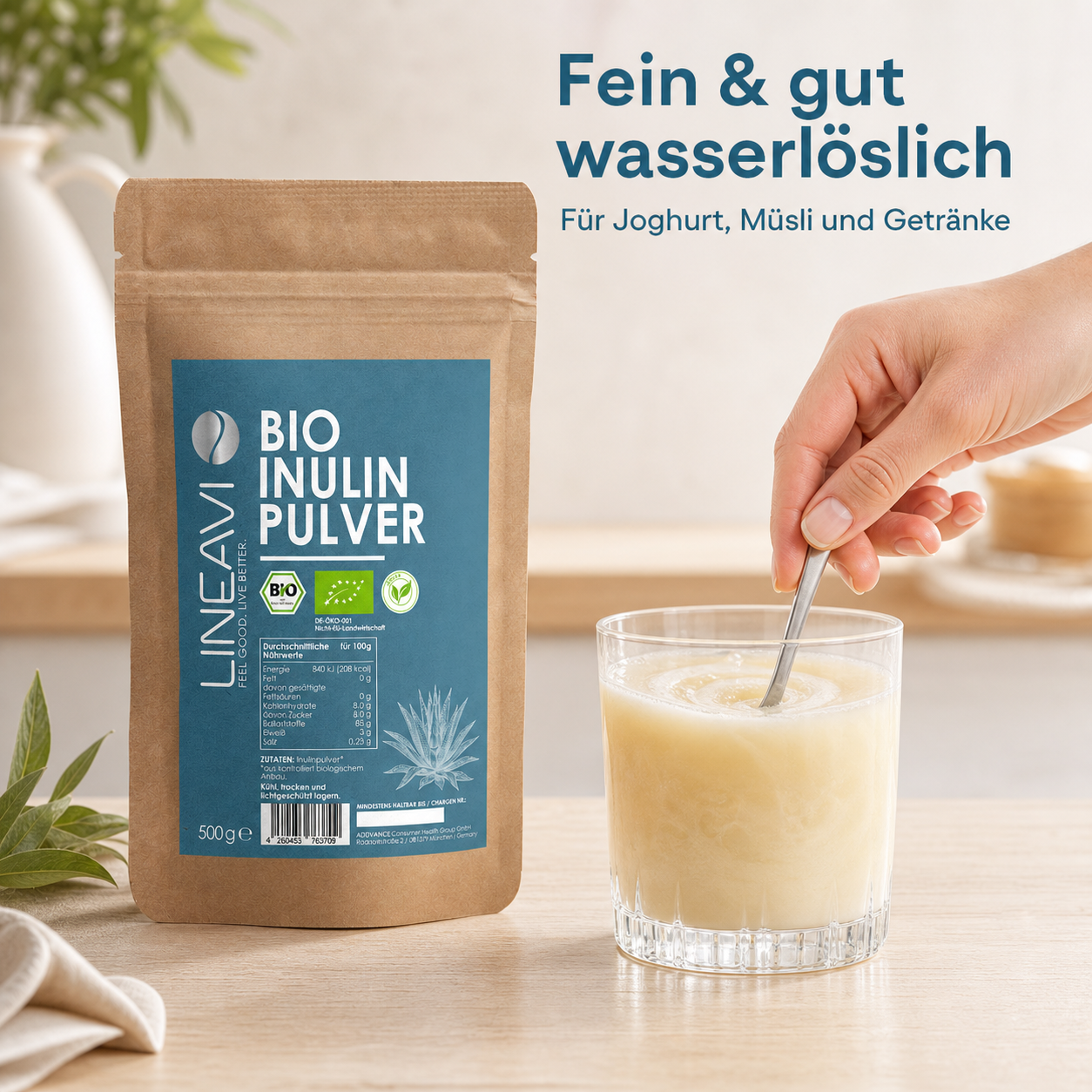 Bio Inulinpulver Agave (500g)
