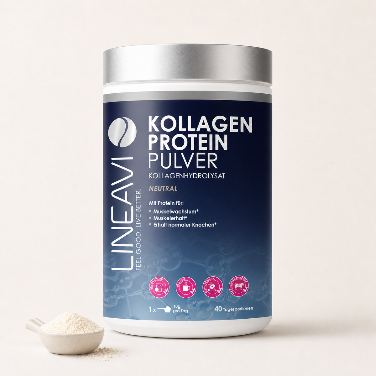 Kollagen Proteinpulver (400g) - Neutral