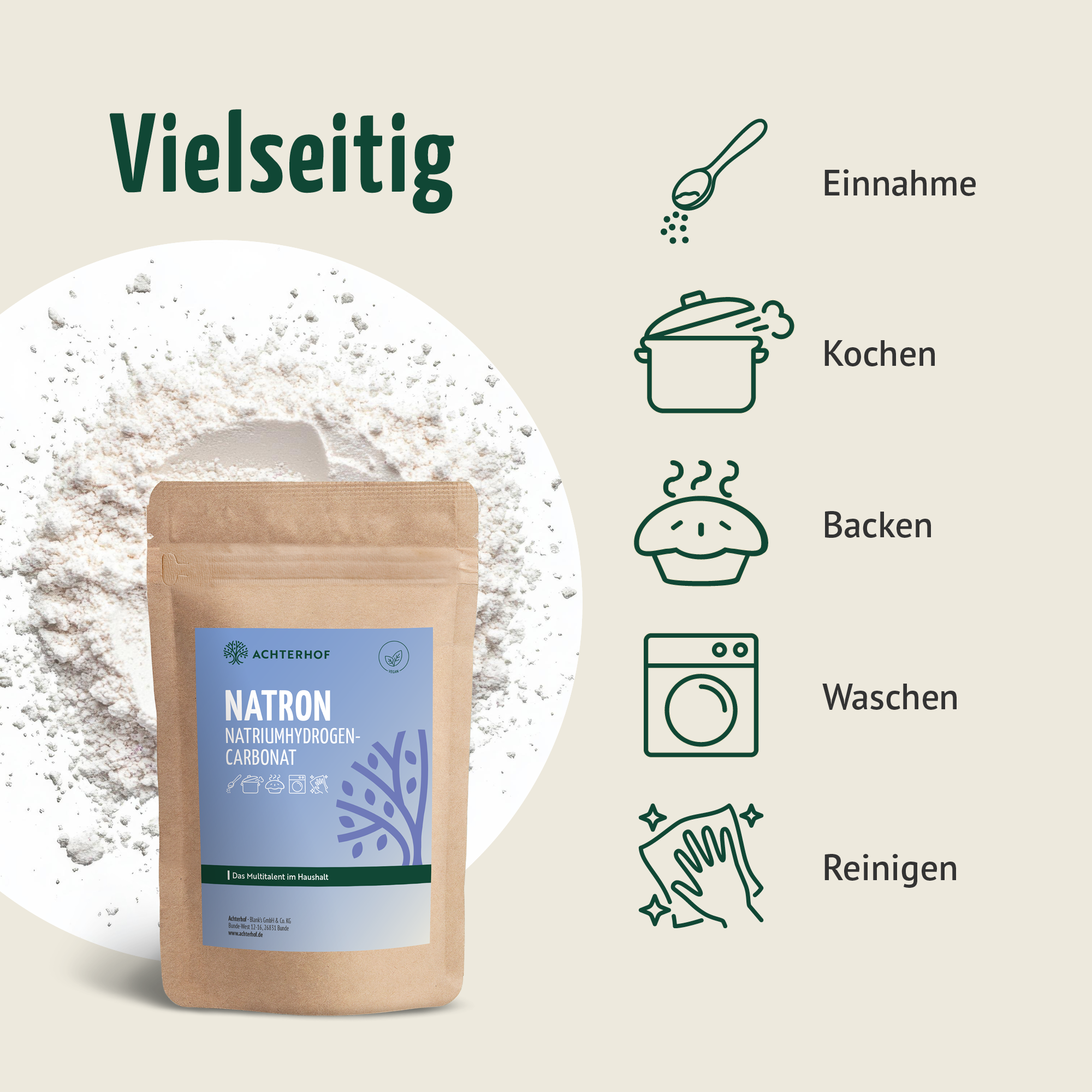 Natron Natriumhydrogencarbonat (250g)