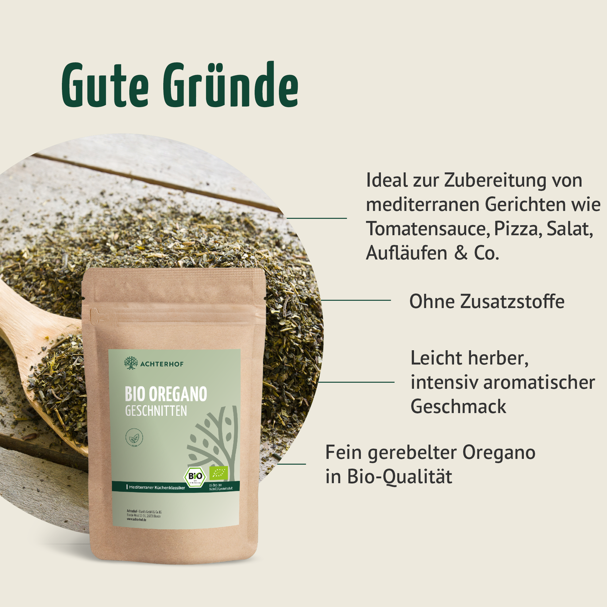 Oregano geschnitten Bio (250g)