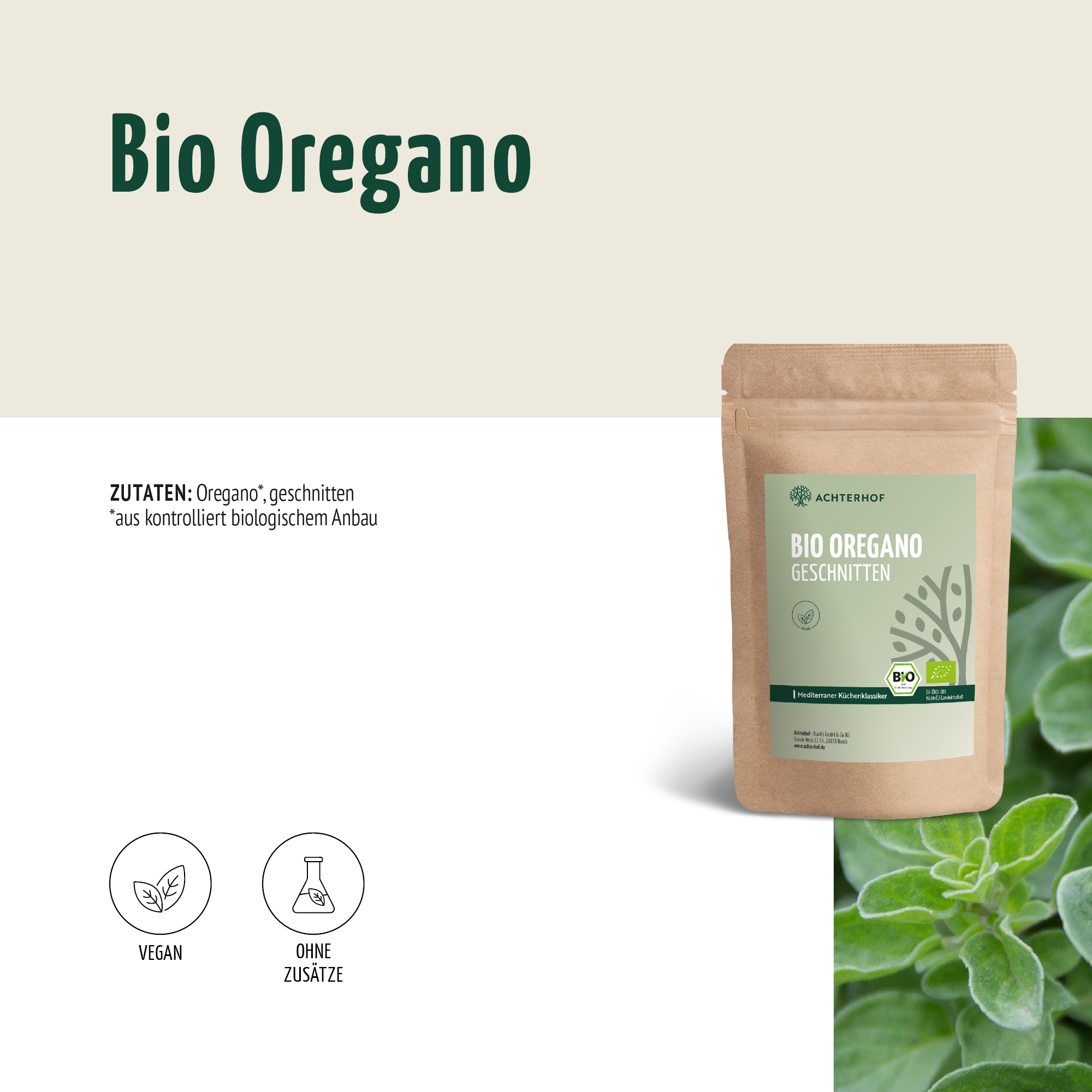 Oregano geschnitten Bio (250g)