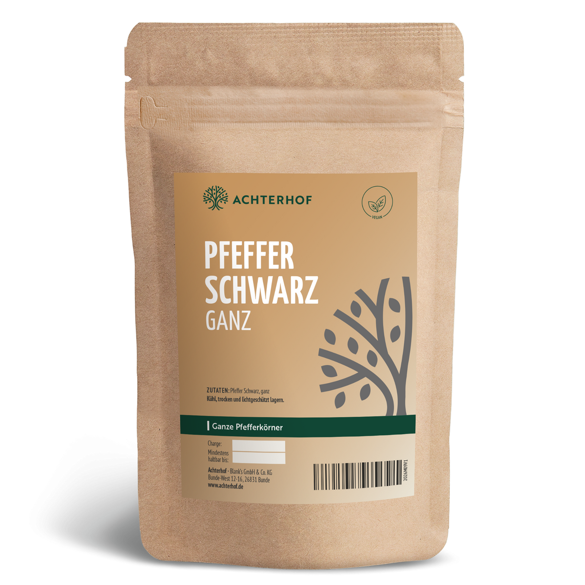 Pfeffer schwarz ganz (1000g)
