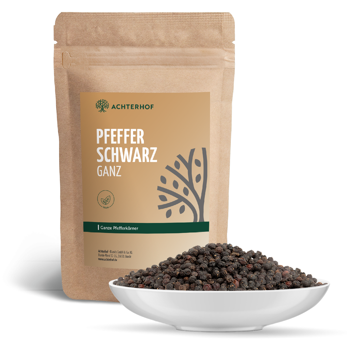 Pfeffer schwarz ganz (500g)