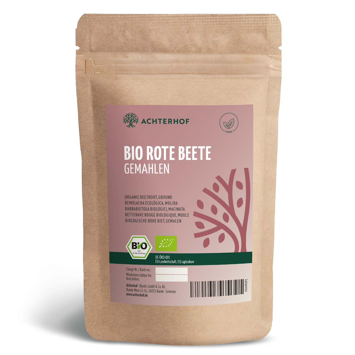 Rote Beete gemahlen Bio (100g)