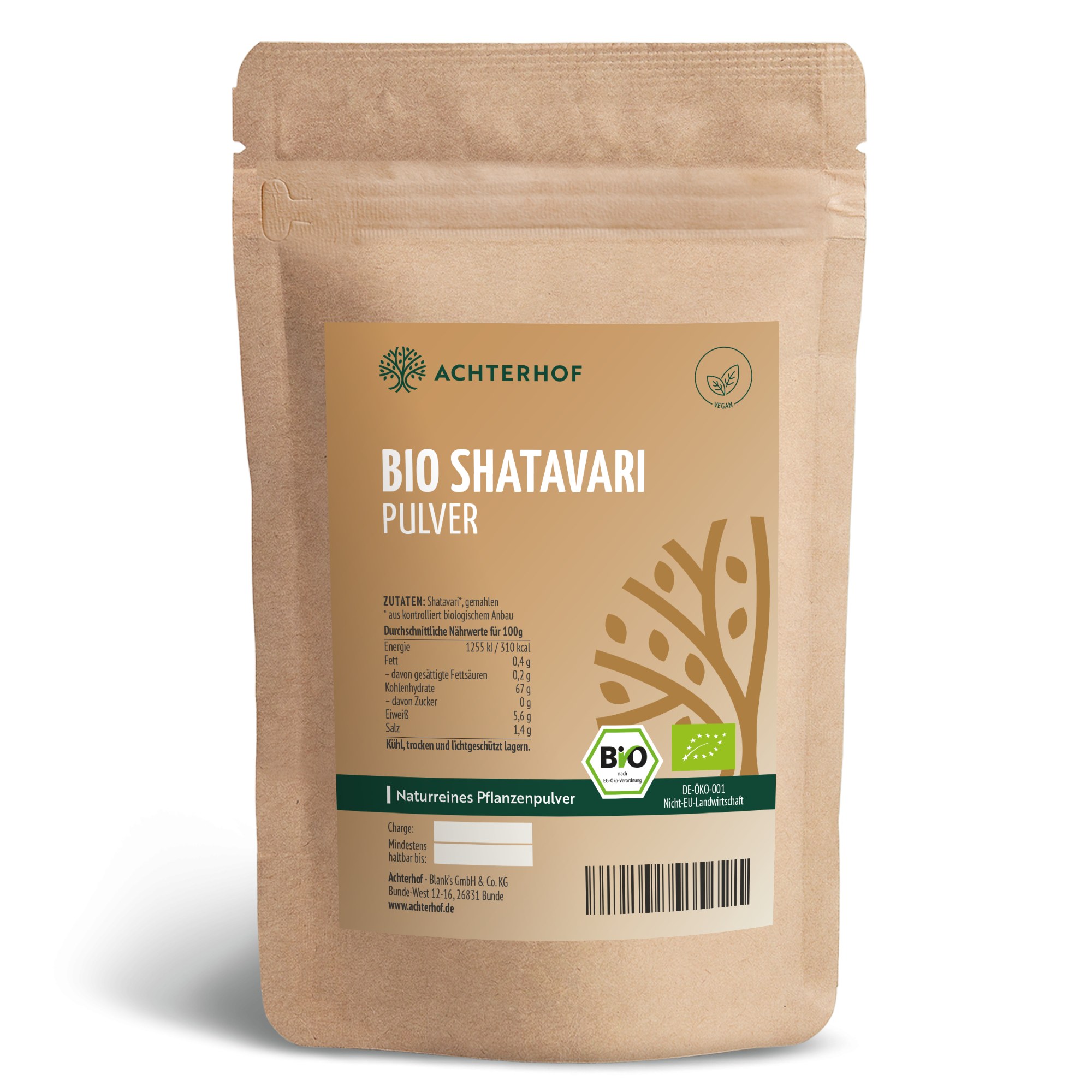 Shatavari Pulver Bio (500g)