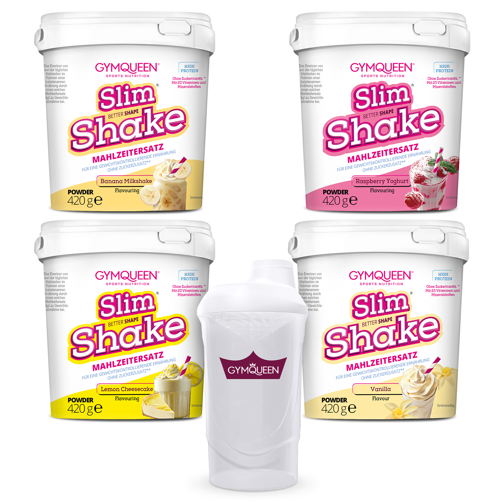 Slim Shake 4er Pack + Shaker gratis