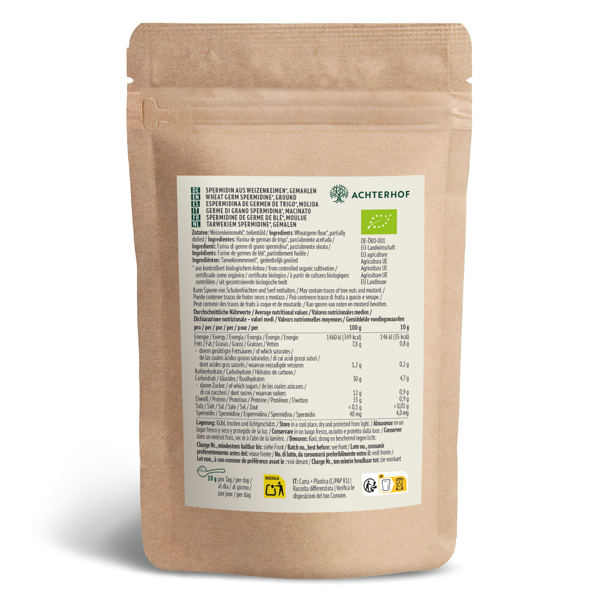 Spermidin aus Weizenkeimen Bio (150g)