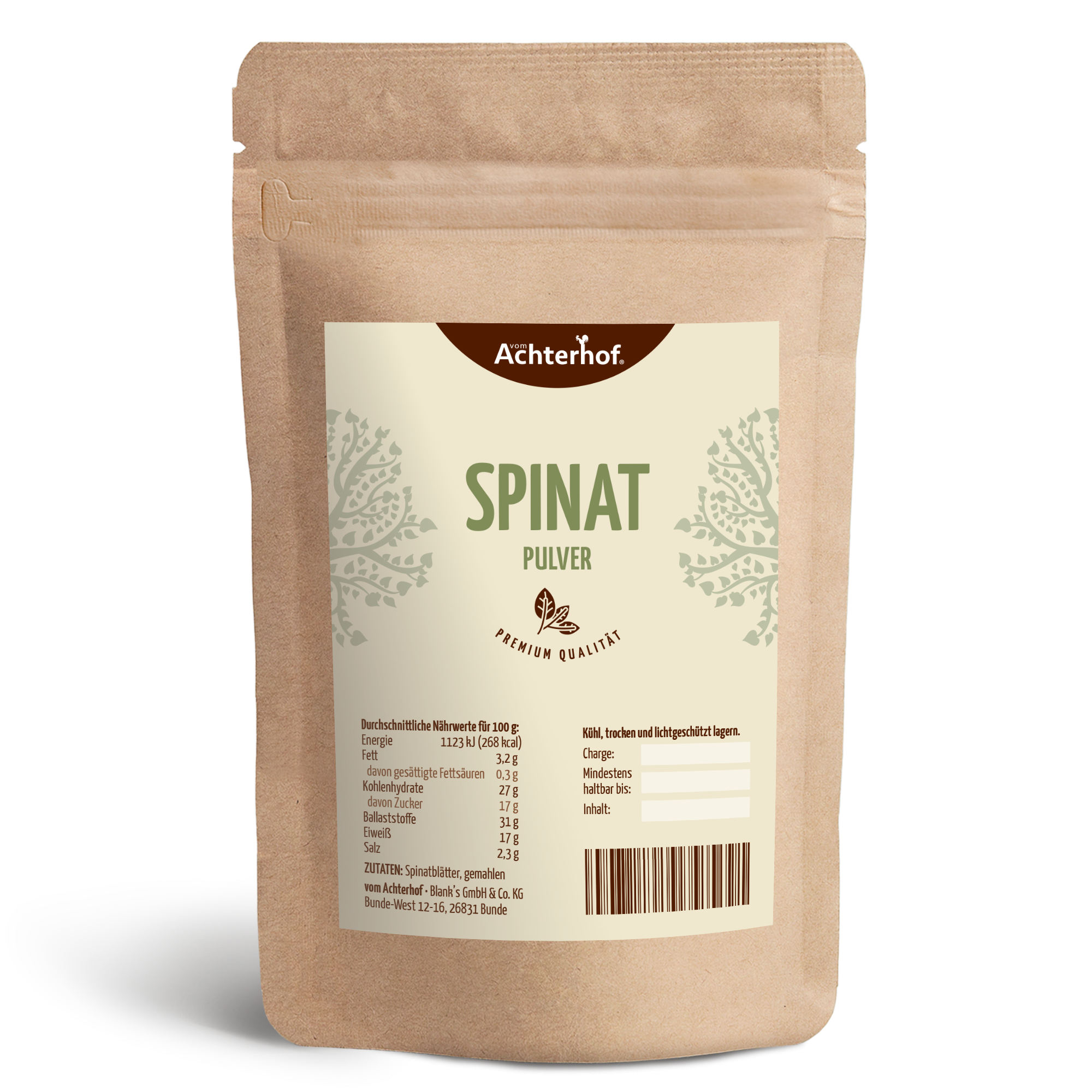 Spinat Pulver (100g)